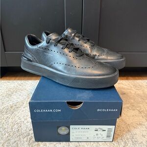 Cole Haan Black Leather Sneakers Minimalist Design